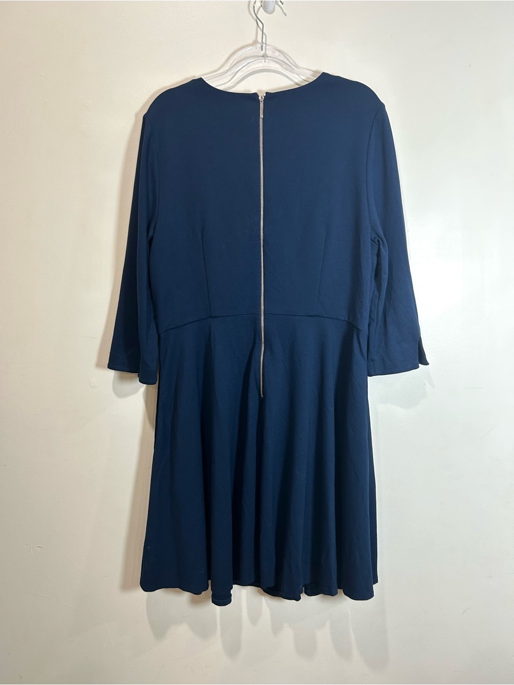 Kate Spade A-line Dress Pearl Bows Women’s XL Navy Blue Stretch Pockets Dressy - Picture 13 of 15